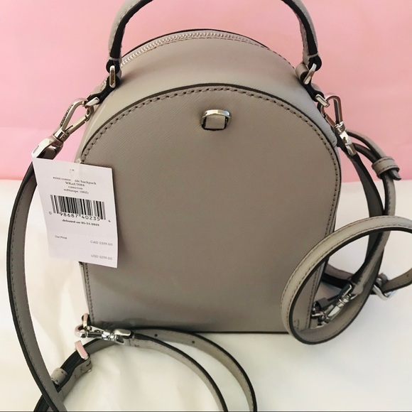 Mini Backpack Kate Spade convertible soft taupe - Picture 4 of 8
